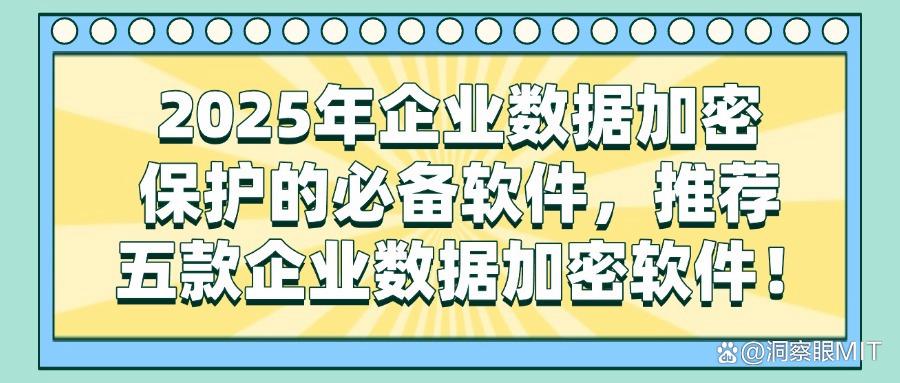 2025年企业必备!五款企业数据加密软件助力全面数据保护(图1)