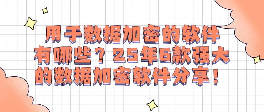 数据加密软件有哪些?2025年6款功能强大的数据加密软件推荐(图1)