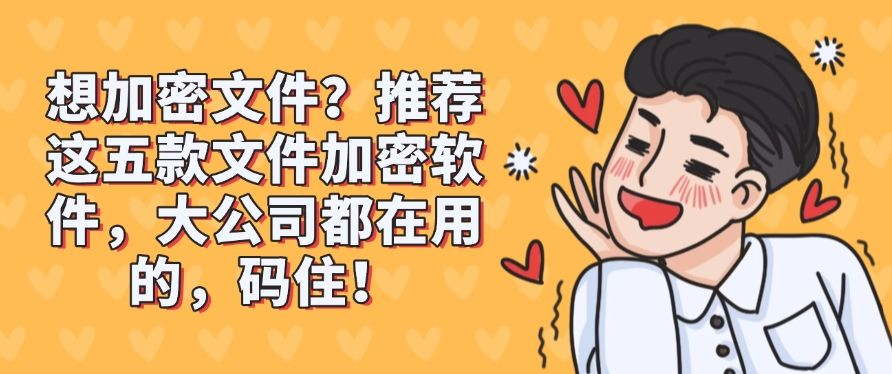 想加密文件？推荐这五款文件加密软件，大公司都在用的！​快来看一看(图1)