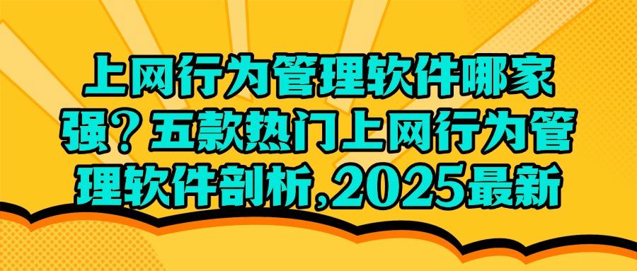 记录员工上网行为软件｜五款宝藏级上网行为管理软件，全面介绍！(图1)